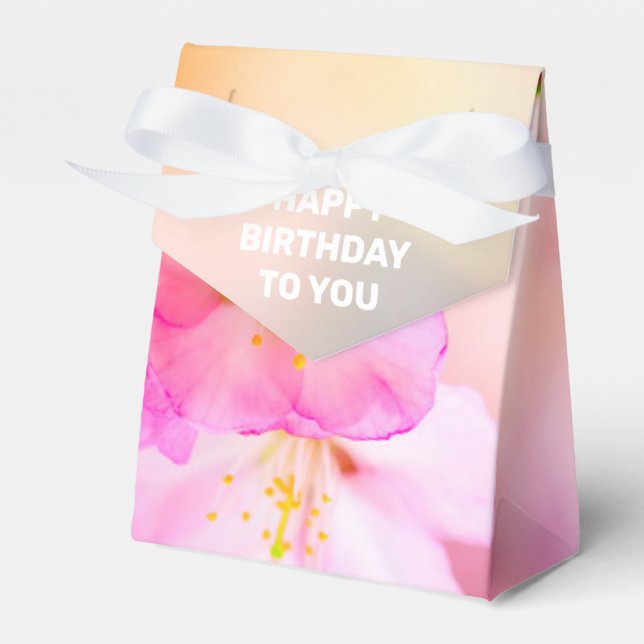 Caja Para Regalos Hermosas flores de cerezo de Sakura (Front Side)