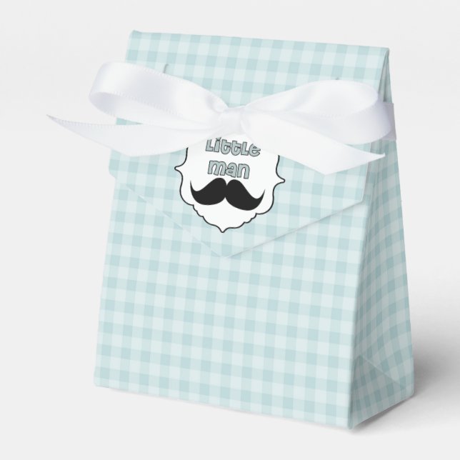 Caja Para Regalos Hermoso bigote de pequeño hombre en Baby Shower (Front Side)