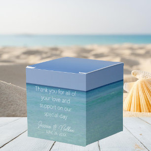 Caja Para Regalos Hermoso Boda personalizado de Beach Horizon