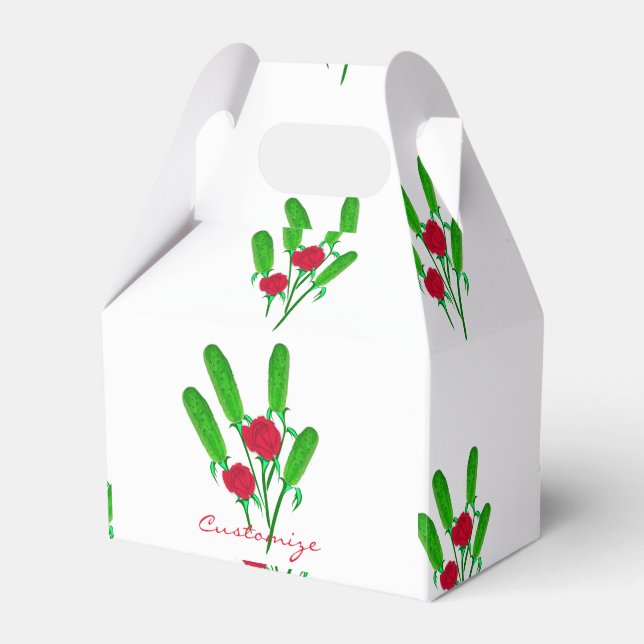 Caja Para Regalos Hermoso Bouquet de Pickle con RosesThunder_Cove (Front Side)