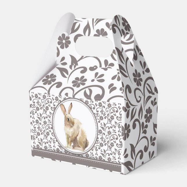 Caja Para Regalos Hermoso Conejo de Pascua (Front Side)