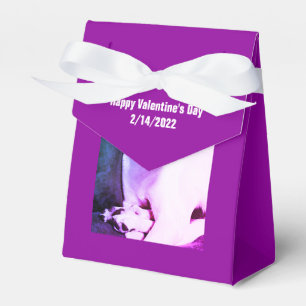 Caja Para Regalos Hermoso El día de San Valentín de Perros Blancos A