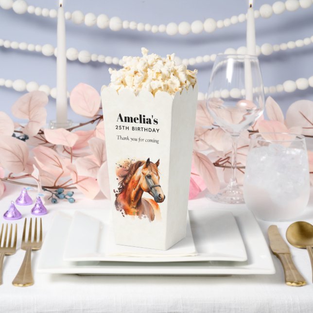 Caja Para Regalos Hermoso Retrato de Caballo Sorrel Cumpleaños Graci (Boda)