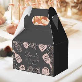 Caja Para Regalos Herramientas de Cocina Personalizadas con Brillo d