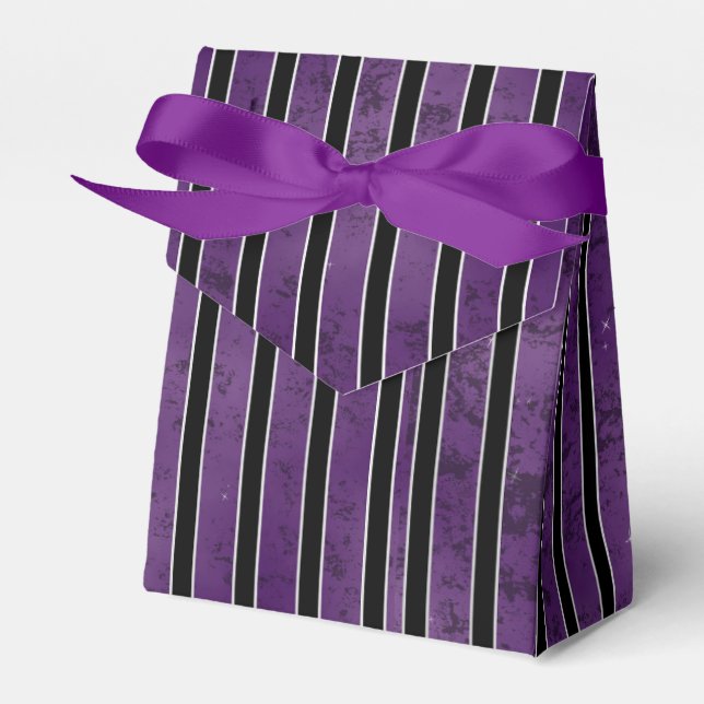 CAJA PARA REGALOS HERRAMIENTAS DE HALLOWEEN NEGRO PURPLE SILVER (Front Side)