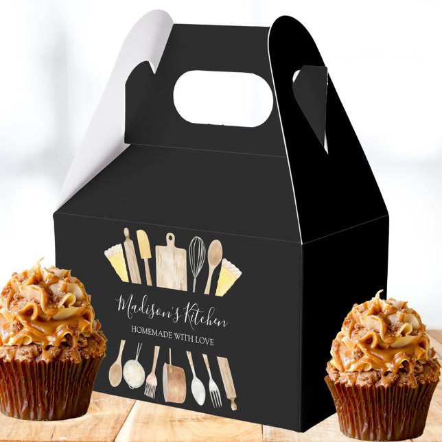 Caja Para Regalos Herramientas de horneado de acuarela personalizada (In situ)