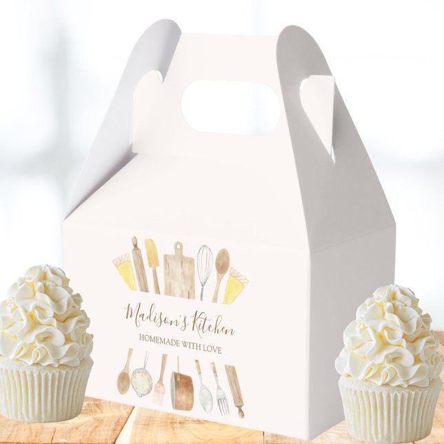 Caja Para Regalos Herramientas de horneado de acuarela personalizada (In situ)