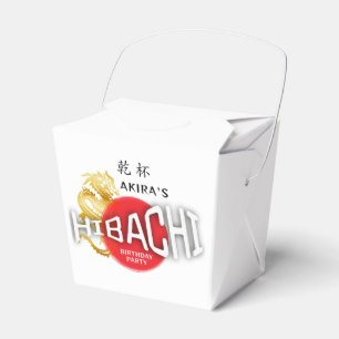 Caja Para Regalos Hibachi Chef japonés Sushi BBQ Dragon Cumpleaños