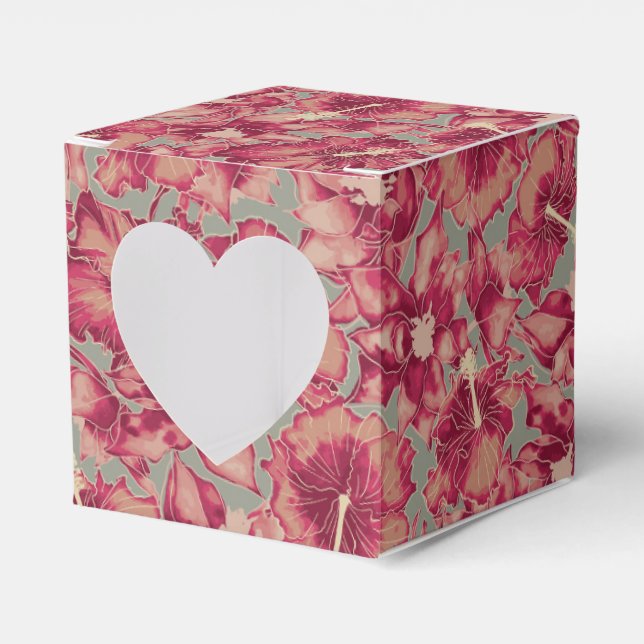 Caja Para Regalos Hibiscus de vacaciones, Navidades de estilo hawaia (Anverso)