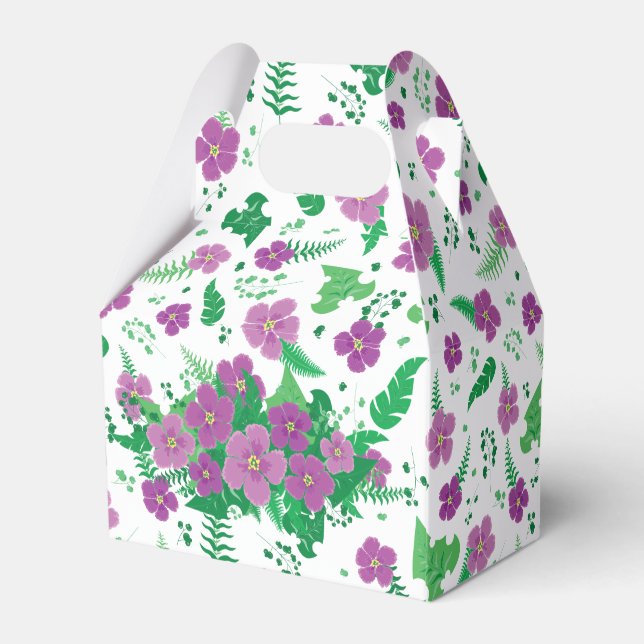 Caja Para Regalos Hibiscus púrpura (Reverso)