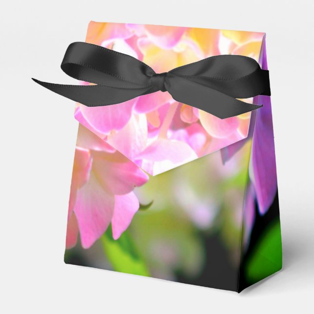 Caja Para Regalos Hidraneas naranja púrpura rosa (Front Side)