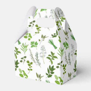 Caja Para Regalos Hierbas verdes del jardín culinario de cocina verd
