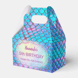 Caja Para Regalos hijos a escala de sirena Cumpleaños