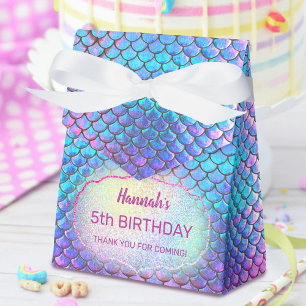 Caja Para Regalos hijos de sirena Cumpleaños