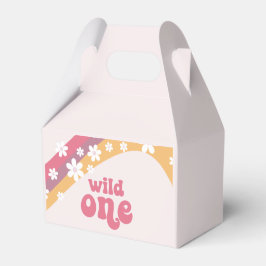 Caja Para Regalos Hippie Daisy boho Wild One Rainbow