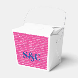Caja Para Regalos Historia de amor escrita a mano INICIALES Pareja D