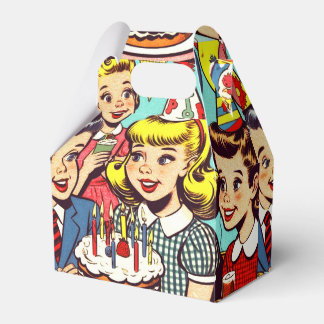 Caja Para Regalos Historietas Fiestas de niños retro