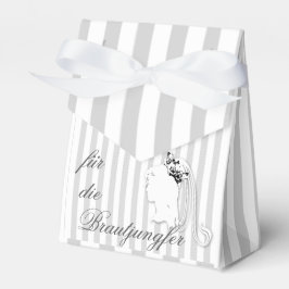 Caja Para Regalos Hochzeit Streifen & Punkte Namen personalisieren