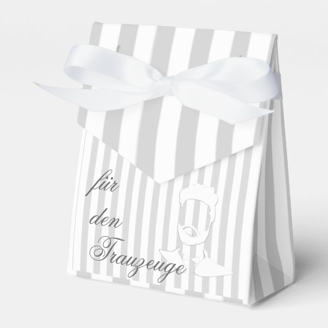 Caja Para Regalos Hochzeit Trauzeuge Mann Bart Namen personalisieren (Front Side)