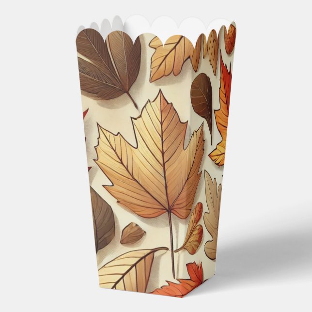 Caja Para Regalos hojas clásicas de otoño (Reverso )