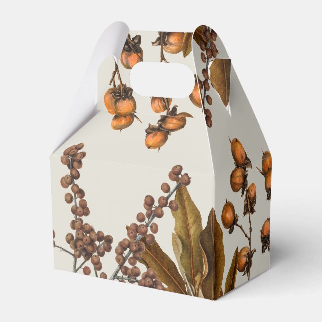 Caja Para Regalos Hojas de follaje de acuarela de otoño (Front Side)