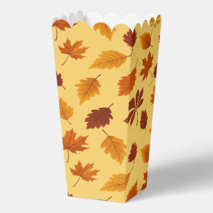 Caja Para Regalos Hojas doradas de otoño Escena acogedora del bosque