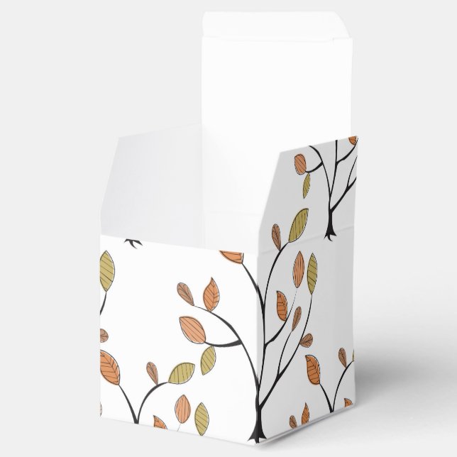 Caja Para Regalos Hojas elegantes (Abierto)