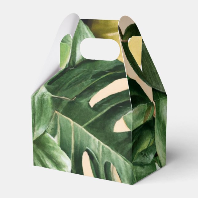 Caja Para Regalos Hojas florales/hawaianas/tropicales (Front Side)