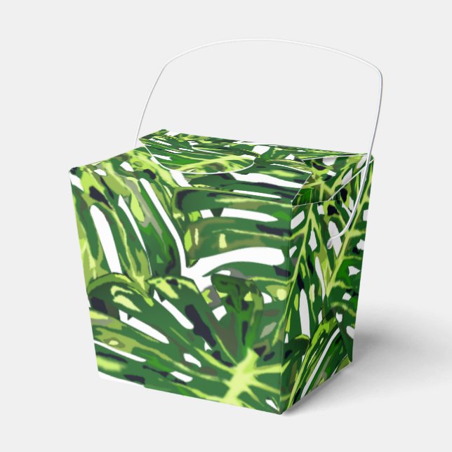 Caja Para Regalos Hojas tropicales de Monstera - (Front Side)