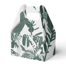 Hojas tropicales dibujadas a mano.