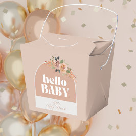 Caja Para Regalos Hola bebé, Boho Modern Baby Shower