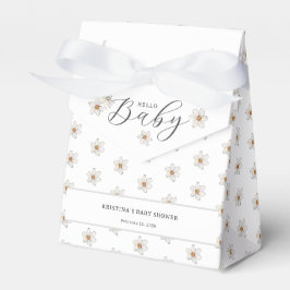 Caja Para Regalos Hola Bebé Cumpleaños de Narciso de Primavera