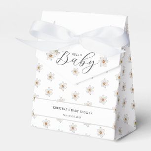 Caja Para Regalos Hola Bebé Cumpleaños de Narciso de Primavera