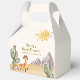 Caja Para Regalos Hola Bebé Deert Cactus Llama Cowboy Baby Shower