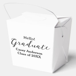 Caja Para Regalos Hola clase de graduados de 20XX nombre felicitacio