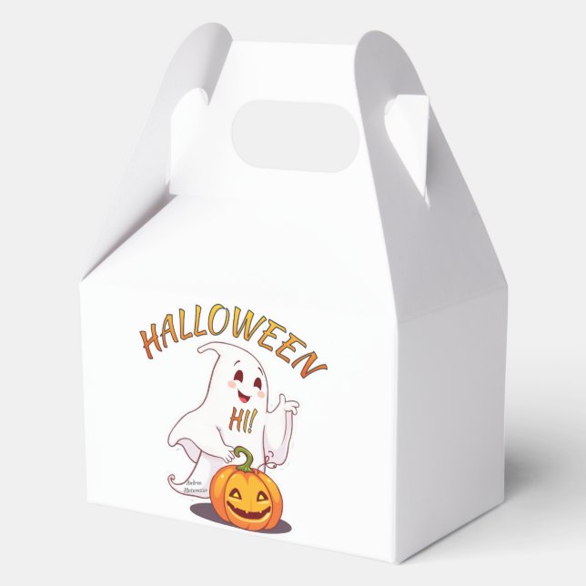 Caja Para Regalos ¡Hola! Halloween (Anverso)