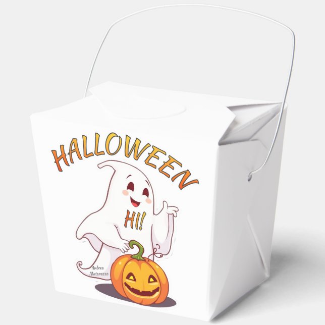 Caja Para Regalos ¡Hola! Halloween (Anverso)