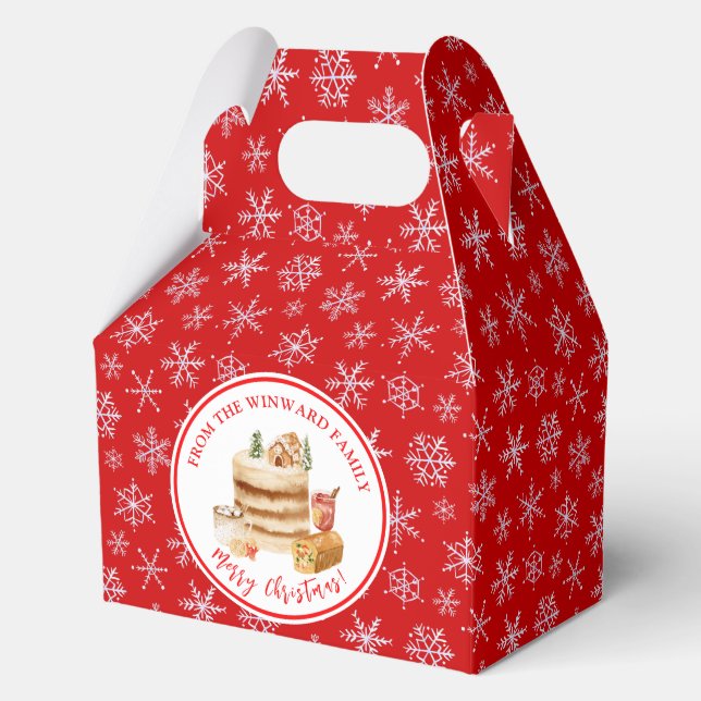 Caja Para Regalos Holiday Baking Christmas Cake (Anverso)