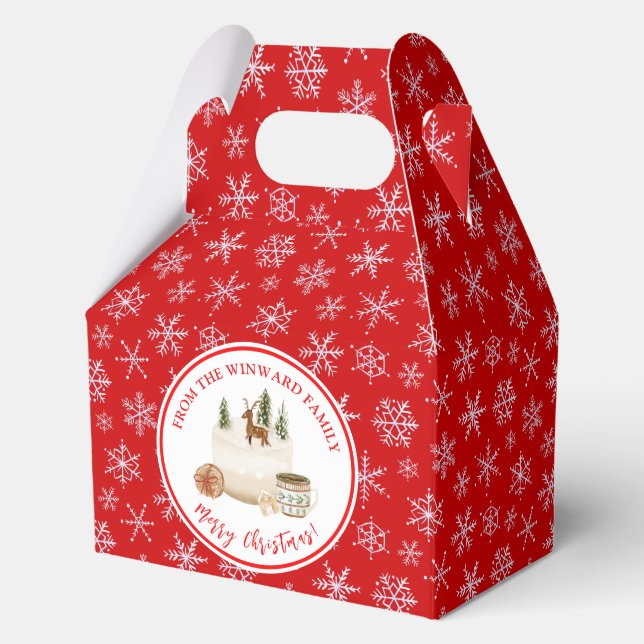 Caja Para Regalos Holiday Baking Christmas Cake (Anverso)