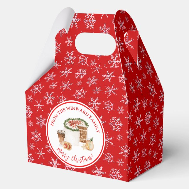 Caja Para Regalos Holiday Baking Christmas Cake (Anverso)