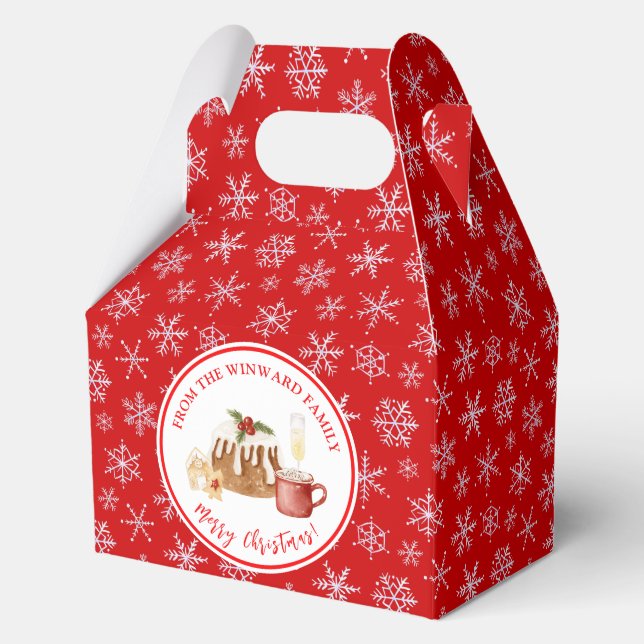 Caja Para Regalos Holiday Baking Christmas Pudding (Anverso)