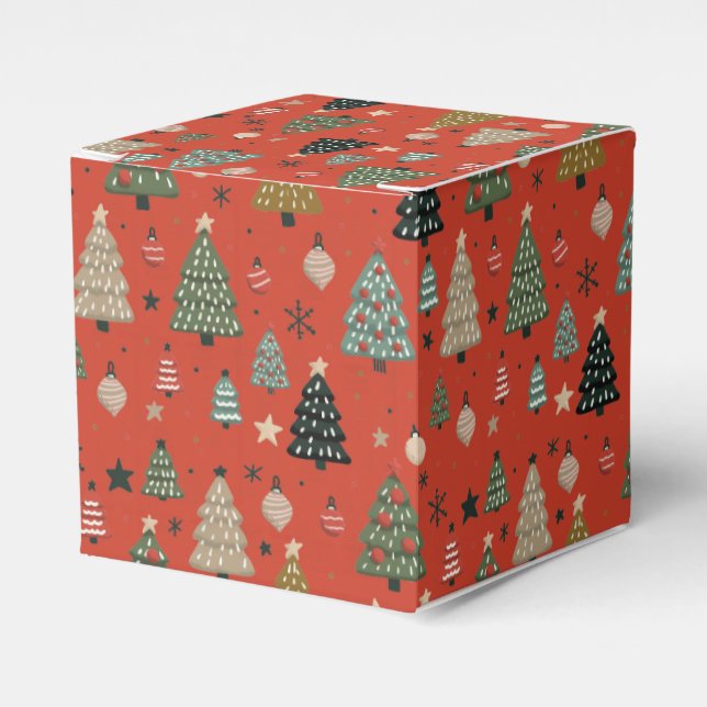 Caja Para Regalos Holiday Echoes-Red (Costado Anverso)