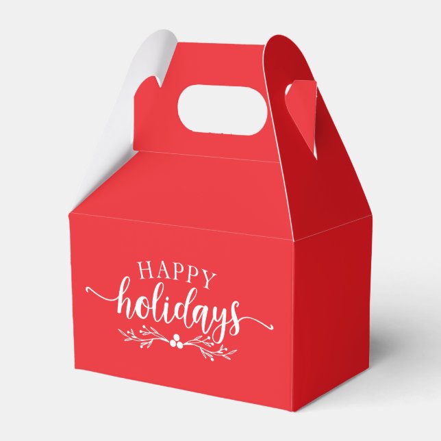 Caja Para Regalos Holiday Favor Gift Box (Front Side)
