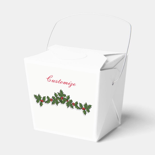 Caja Para Regalos Holly Branch Thunder_Cove (Front Side)