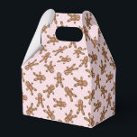 Caja Para Regalos Hombre de jengibre de lunares rosados Galleta de N<br><div class="desc">Caja de regalo de hombre de jengibre de lunares rosados Galleta de Navidad</div>