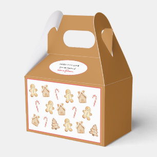 Caja Para Regalos Hombre de jengibre vintage Cookie de navidad