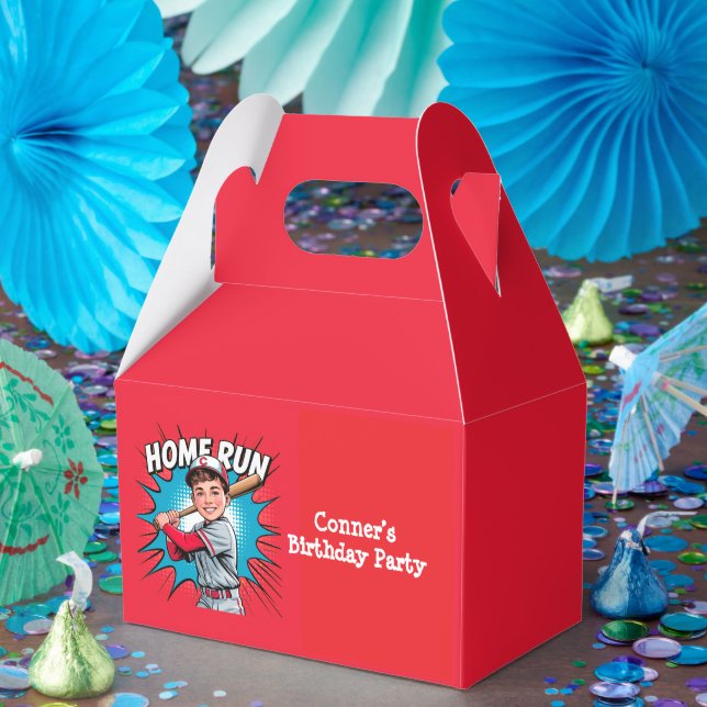 Caja Para Regalos Home Run Boy Baseball Birday Bash (Fiesta)