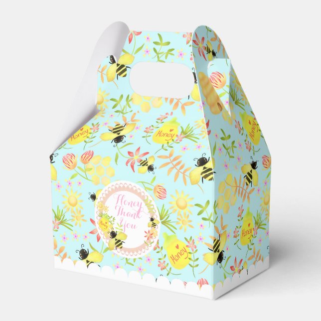 Caja Para Regalos Honey Bee Blue (Front Side)