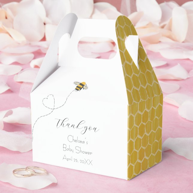 Caja Para Regalos Honeybee Favor Box (Boda)