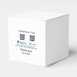 Caja Para Regalos Honeymoon Fund PayPal Venmo código QR gracias